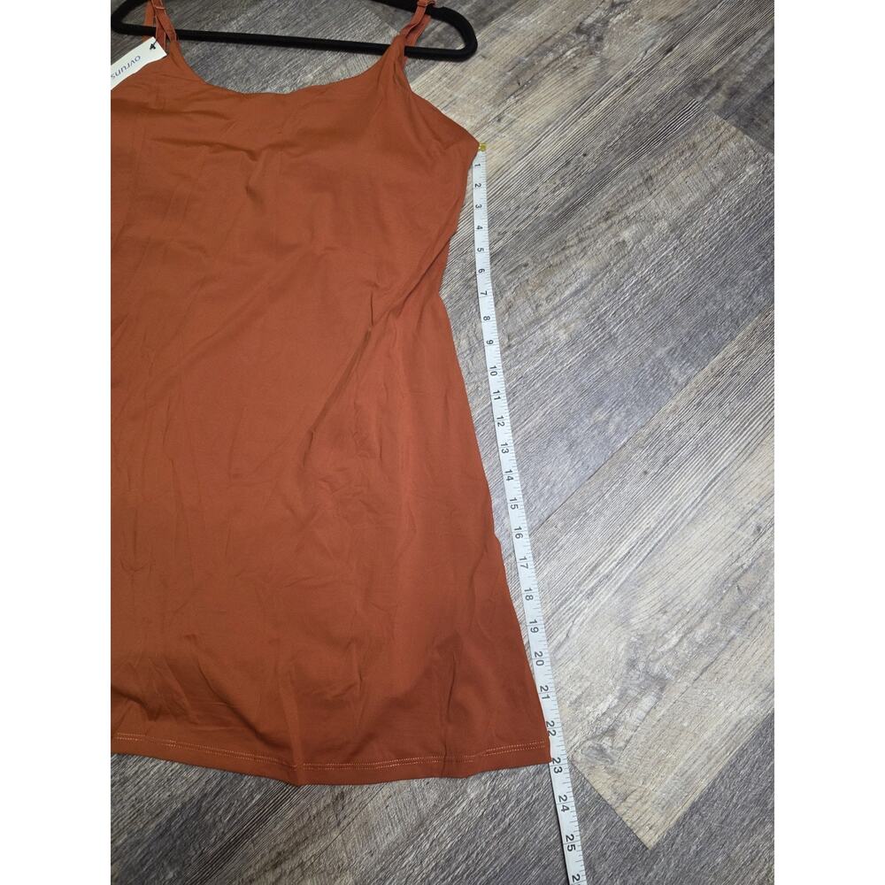 Ovruns Women's Exercise Tennis Dress Built-In Shorts XXL Rust Orange NWT - Picture 3 of 7